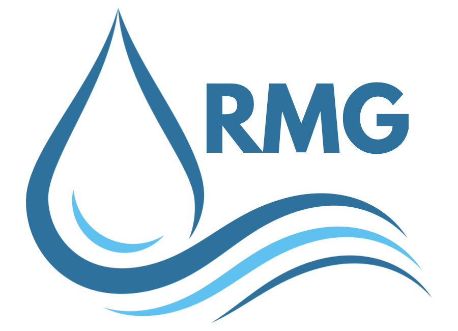 Logo der Rhön-Maintal-Gruppe (RMG) mit stilisierten Wasserwellen